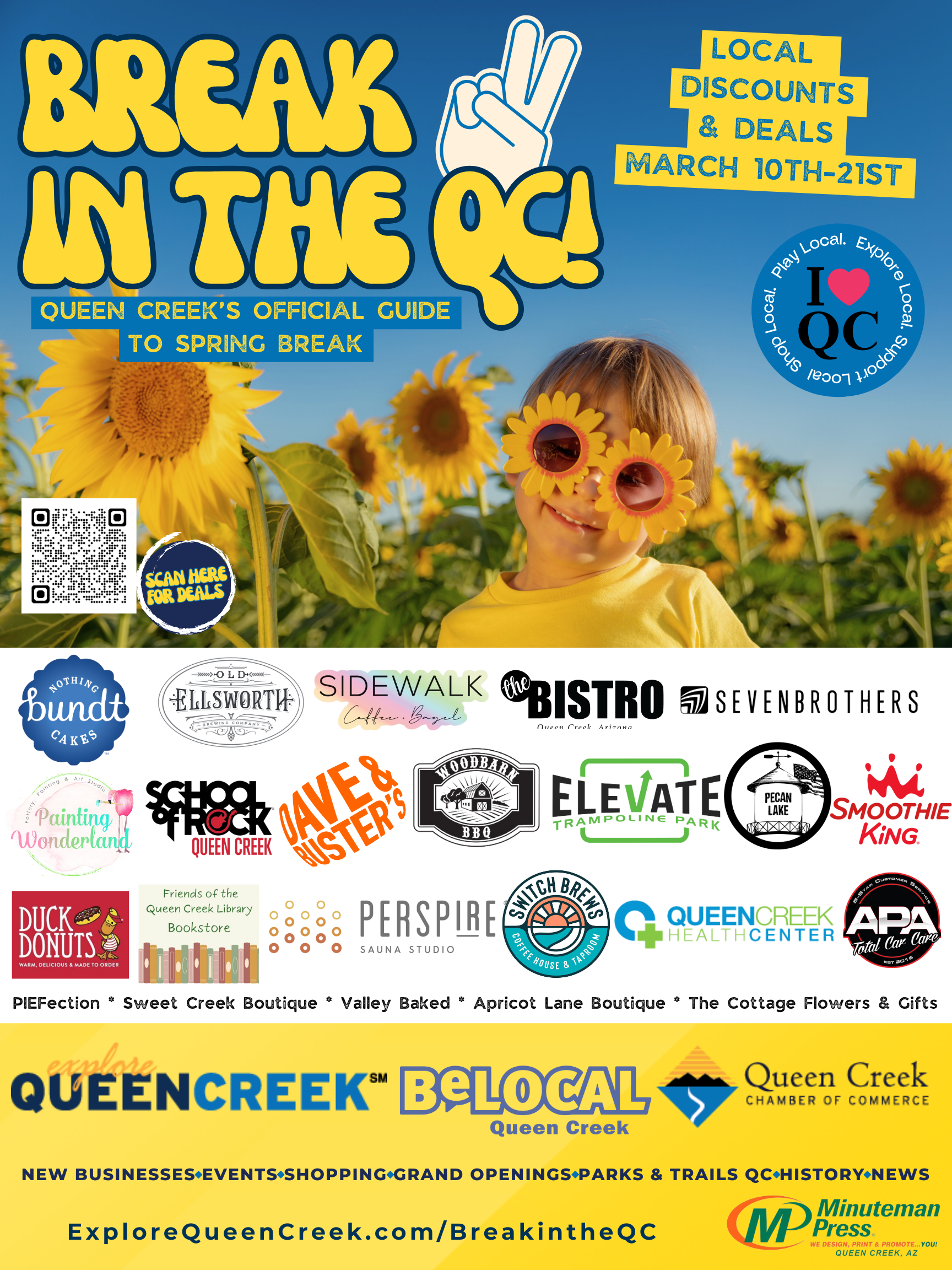 Queen Creek Chamber of Commerce, Explore Queen Creek, and BeLocal Queen Creek host Break in the QC Spring Break Guide