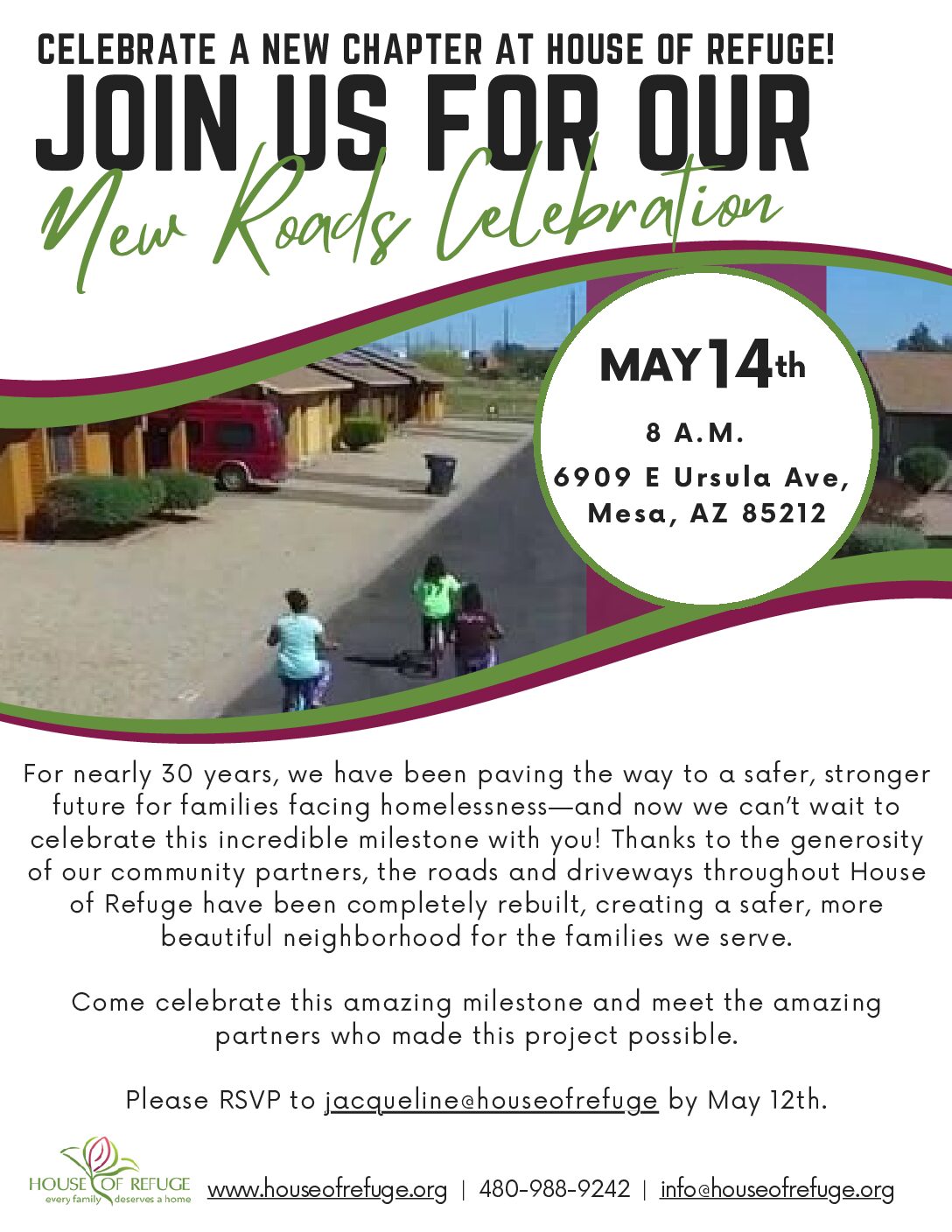 House of Refuge Launches Major Road Renovation with Support from Local Contractors