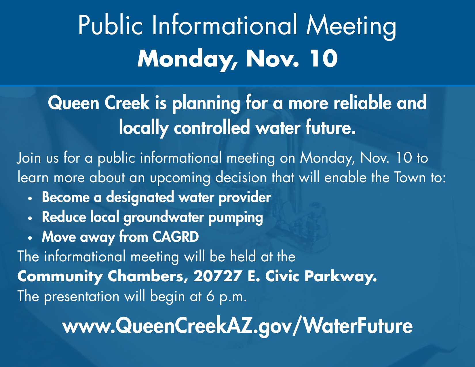 Queen Creek Holding Public Informational Meeting on Town’s Water Strategy