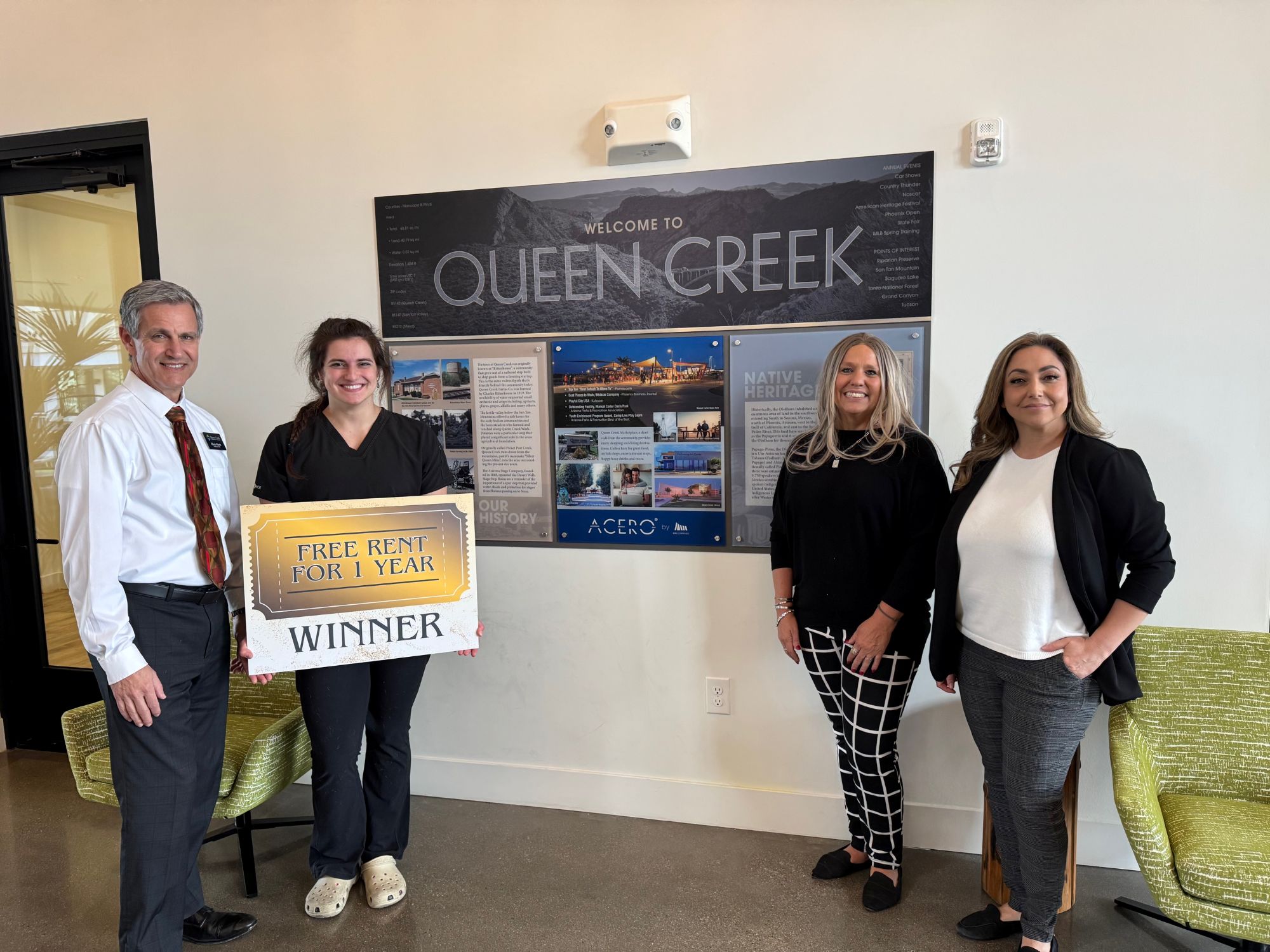 Acero Queen Creek Honors Resident with One Year of Free Rent 