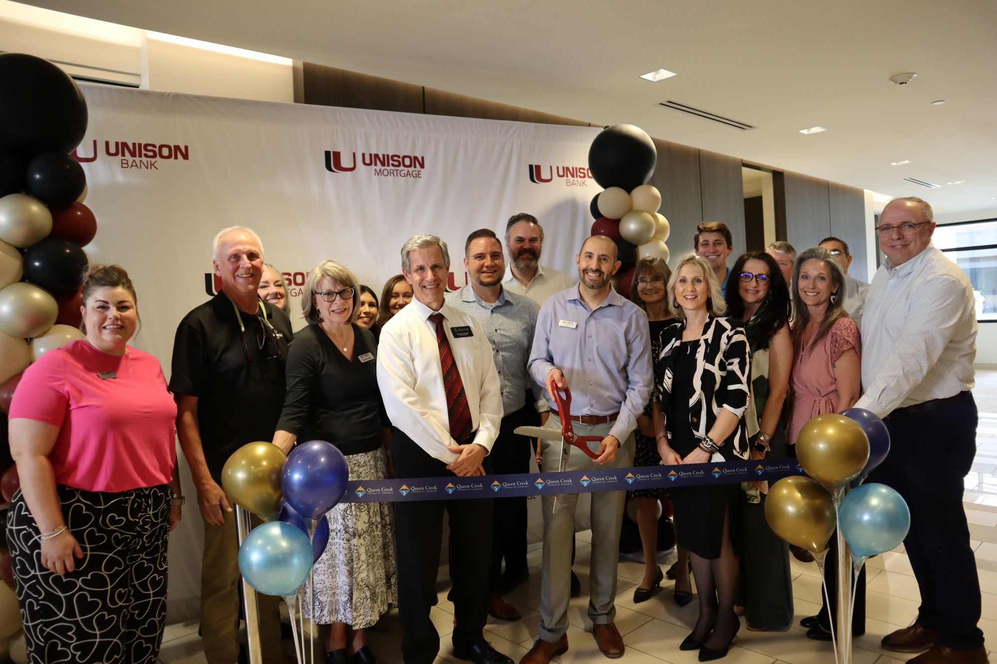 Queen Creek Chamber Celebrates Ribbon Cutting for Unison Mortgage, A New Division of Unison Bank