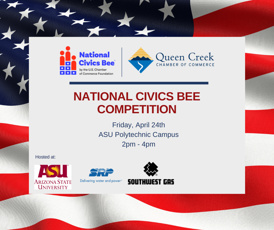 Queen Creek Chamber of Commerce to Host National Civics Bee® Regional Competition for Middle Schoolers in Queen Creek