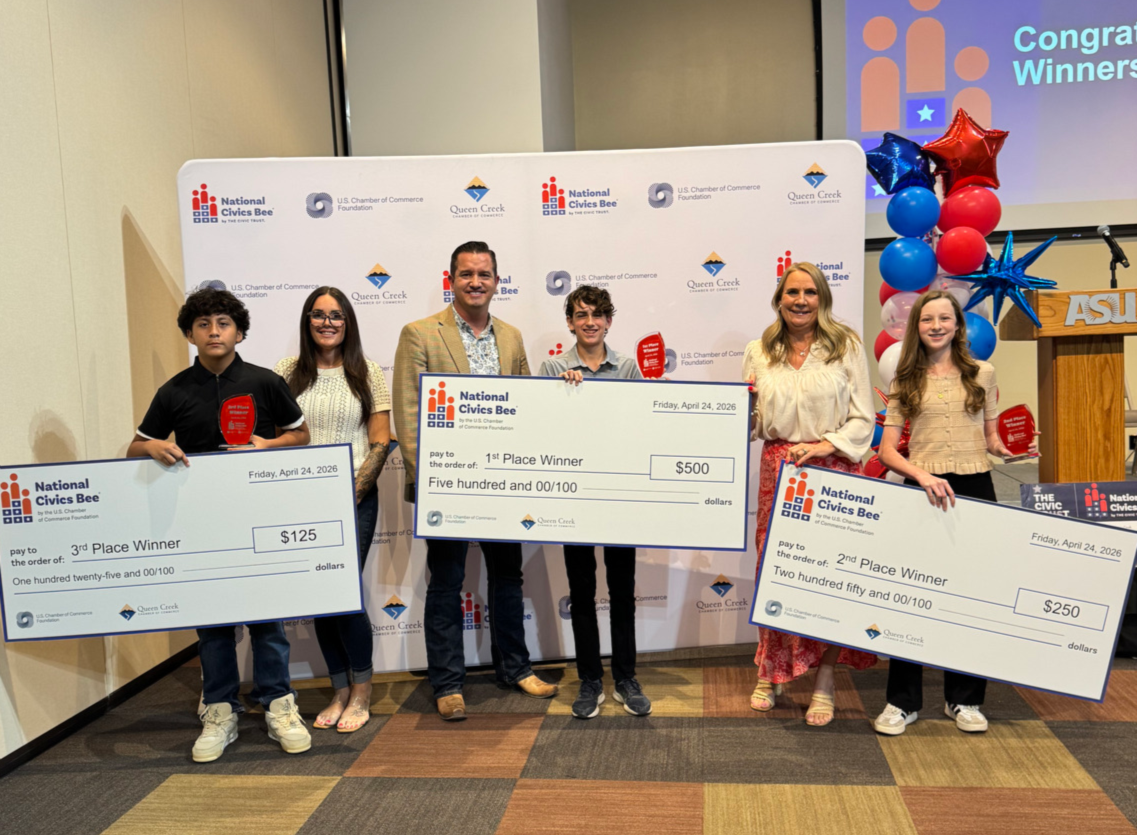 Queen Creek Chamber of Commerce Hosts National Civics Bee® in Queen Creek, Arizona for Middle Schoolers