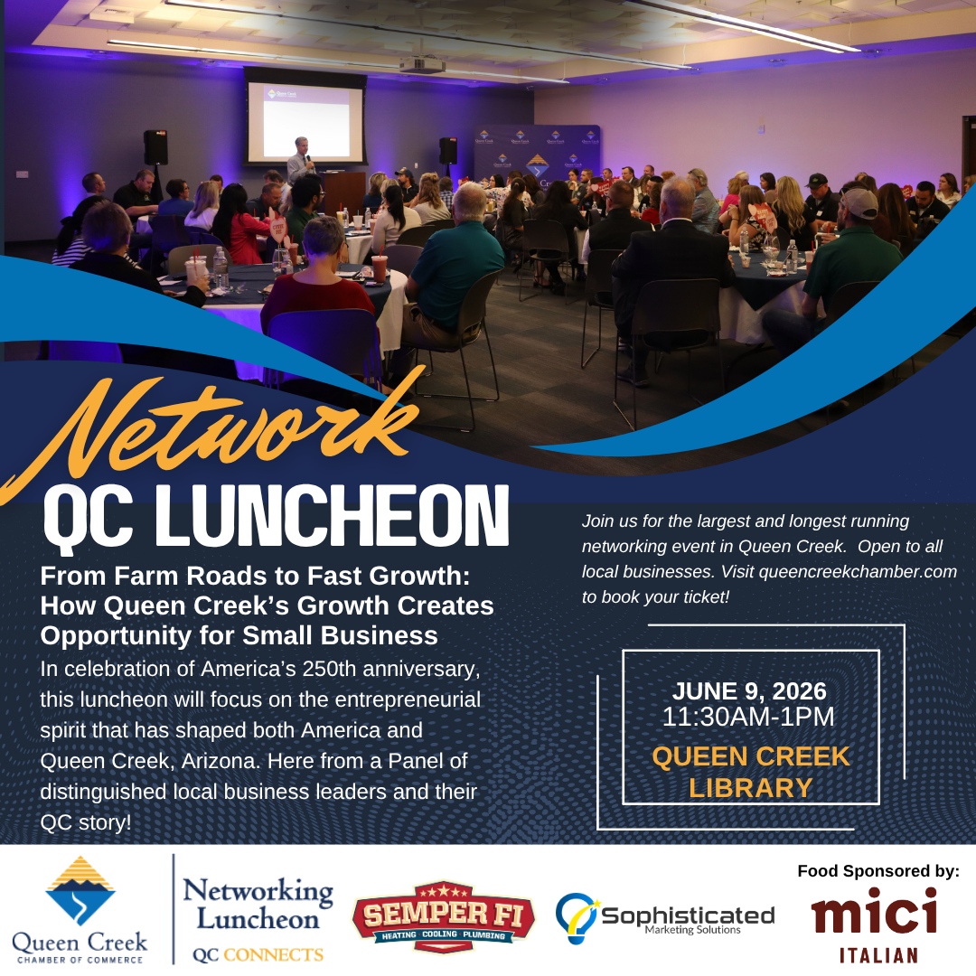 Queen Creek Chamber to Host June Network QC Luncheon Featuring Local Business Leaders